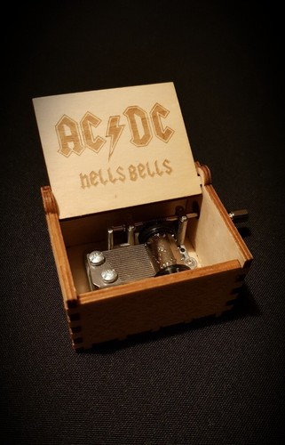 Hells bells acdc holz spieluhr - acdc,