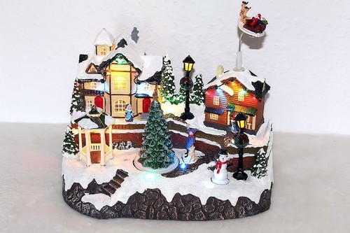 Spieluhr winterliche szene - -,