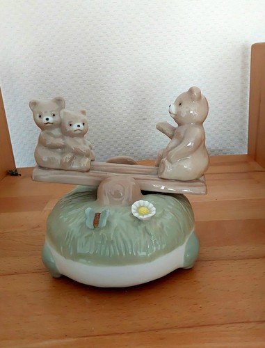 Vintage porzellan spieluhr - -,
