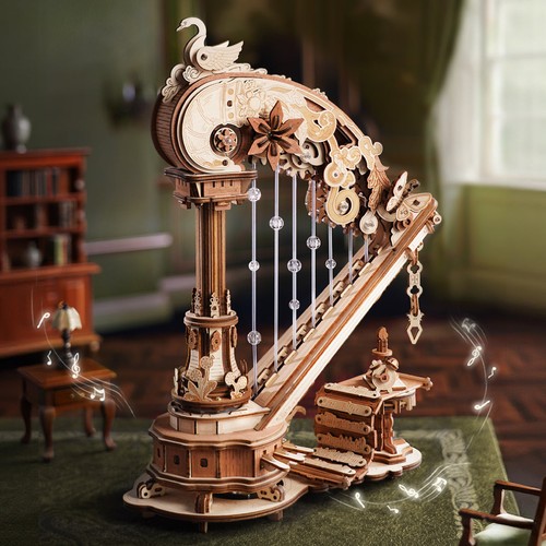 Rokr zauberharfe holzpuzzle - 3d,