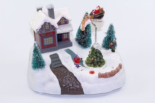 Spieluhr fliegender santa - fliegender,