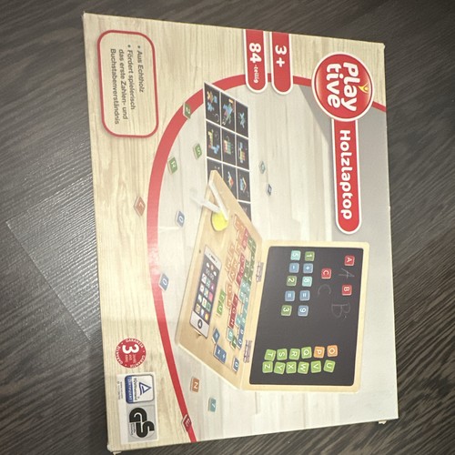 Playtive holz laptop mit - holz-laptop,