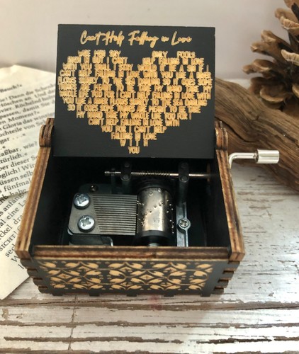 Kleine holzspieluhr drehleier - kleine,